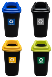 KOSZE DO SEGREGACJI SORT BIN 45 L -ZESTAW 4 SZTUK