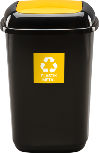 quatro new ż.png, kosz 90l, kosz na plastik i metal, kosz do domu, kosz dla firm, kosz do biura, segregacja odpadów