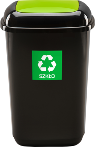 Kosz do segregacji śmieci QUATRO 90L zielony 