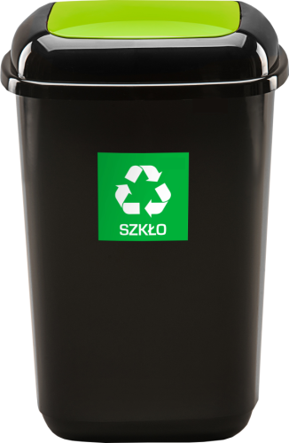 quatro new z.png kosz na szkło, kosz do segregacji szkła, segregacja odpadów, kosz do biur, kosz do firm