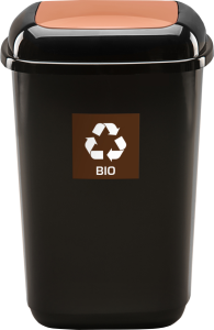 Kosz do segregacji śmieci QUATRO 90L bio