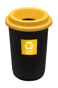 HYGIO POJEMNIK DO SEGREGACJI ŚMIECI ECO BIN 50L ŻÓŁTY