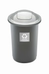 HYGIO POJEMNIK DO SEGREGACJI ŚMIECI 50L TOP BIN SZARY
