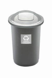 HYGIO POJEMNIK DO SEGREGACJI ŚMIECI 50L TOP BIN SZARY