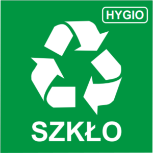 NAKLEJKA NA KOSZE DO SEGREGACJI- SZKŁO