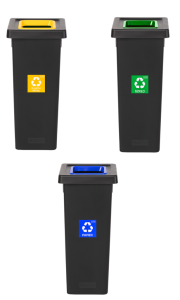 ZESTAW 3 KOSZY DO SEGREGACJI FIT BIN 73l