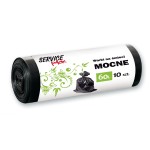 Czarne Worki na Śmieci 60l | Mocne LDPE | 10szt.