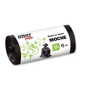 Czarne Worki na Śmieci 35l | Mocne LDPE | 15szt.