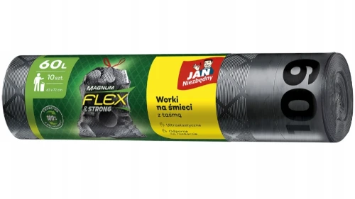 Worki na Śmieci 60l Jan Niezbędny Magnum Flex &amp; Strong
