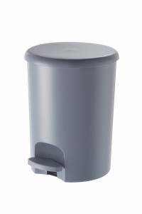 Kosz na Śmieci z Pedałem 5l Plastikowy Szary | Omega Bin