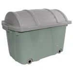 Pojemnik na Zabawki 40L Pudło Kufer na Skarby Zielony 58x37x40cm