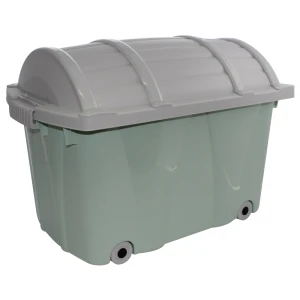 Pojemnik na Zabawki 60L Pudło Kufer na Skarby Zielony 58x37x50,2cm