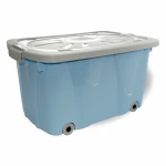 Pojemnik do Przechowywania 40L Pudło na Zabawki Niebieskie 58x37x31cm