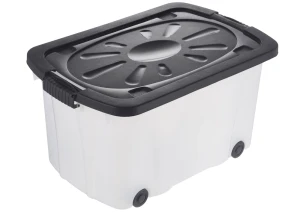 Pojemnik do Przechowywania 40L Pudło na Zabawki Przeźroczyste 58x37x31cm