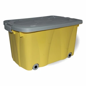 Pojemnik do Przechowywania 60L Pudło na Zabawki Żółte 58x37x41,5cm