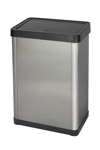 Metalowy Kosz na Śmieci 40l z Pokrywą Typu Soft Touch