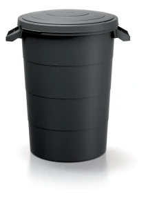 Kosz na Śmieci do Ogrodu 80l Smooth Antracyt