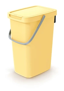 Kosz do Segregacji Śmieci 12l na Plastik | Żółty | Systema Q