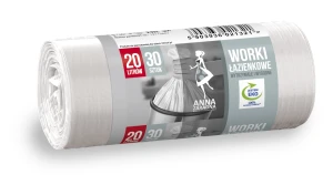 Worki na Śmieci Łazienkowe 20l | Białe 30szt.