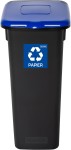 Kosz Do Segregacji Śmieci 20l  Plafor Czarno-Niebieski | na Papier | Flap Bin| Plafor