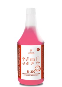 Skoncentrowany płyn do mycia Sanitariatów Kamień Osady z mydła Rdza ADEVA D-300 1L