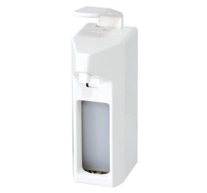 HYGIO ŁOKCIOWY DOZOWNIK (DYSTRYBUTOR) DO MYDŁA W PŁYNIE I PŁYNÓW DEZYNFEKUJĄCYCH ABS BIAŁY 1000ML