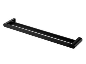 Wieszak kąpielowy podwójny 61 cm FUTURA BLACK 02967