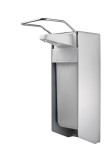 HYGIO DOZOWNIK (DYSTRYBUTOR) ŁOKCIOWY DO PŁYNÓW DEZYNFEKCYJNYCH 500ML  ALUMINIUM KRÓTKIE RAMIĘ, POMPKA PLASTIKOWA