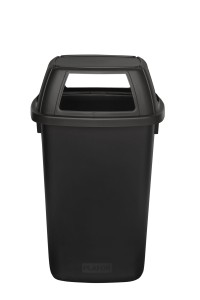 Kosz na śmieci BIG BIN czarny z pokrywą 120 L
